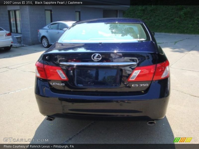 Black Sapphire Pearl / Cashmere 2007 Lexus ES 350