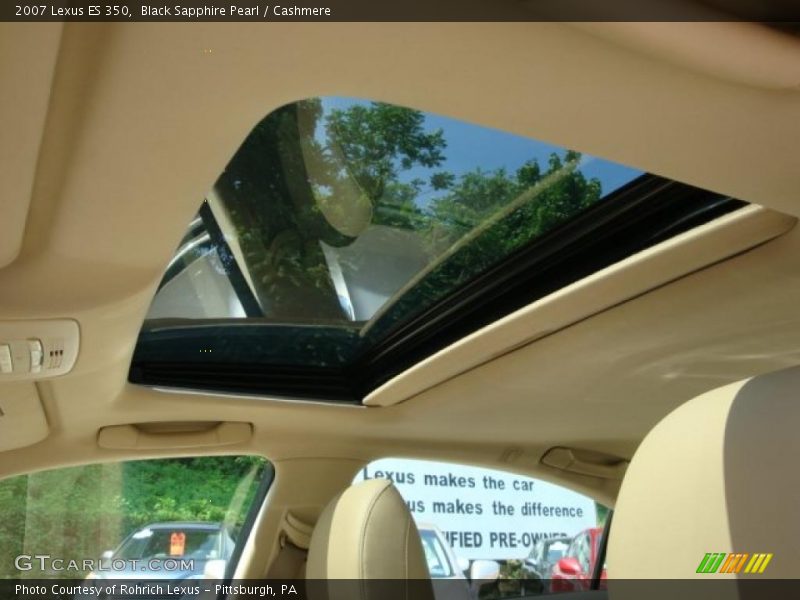 Black Sapphire Pearl / Cashmere 2007 Lexus ES 350