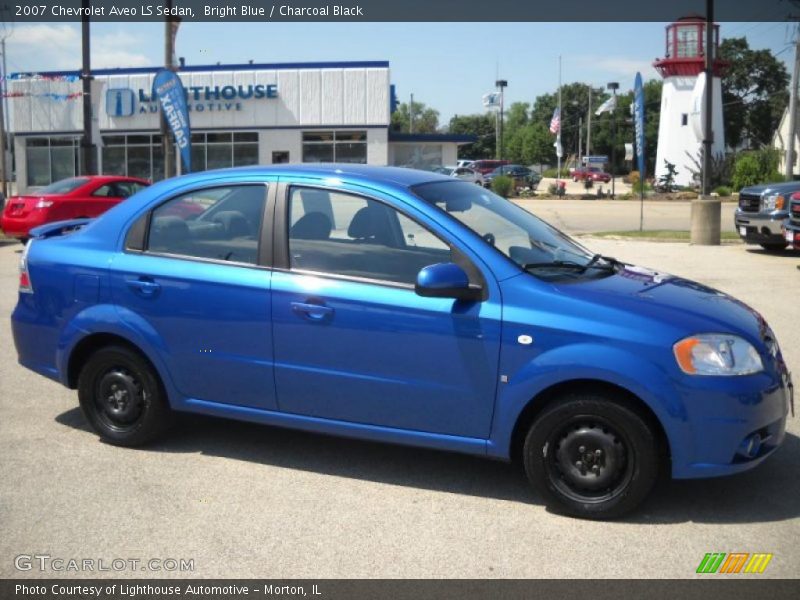 Bright Blue / Charcoal Black 2007 Chevrolet Aveo LS Sedan
