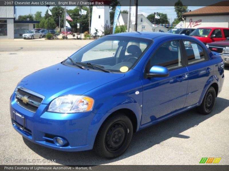 Bright Blue / Charcoal Black 2007 Chevrolet Aveo LS Sedan