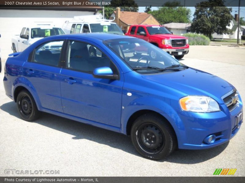 Bright Blue / Charcoal Black 2007 Chevrolet Aveo LS Sedan