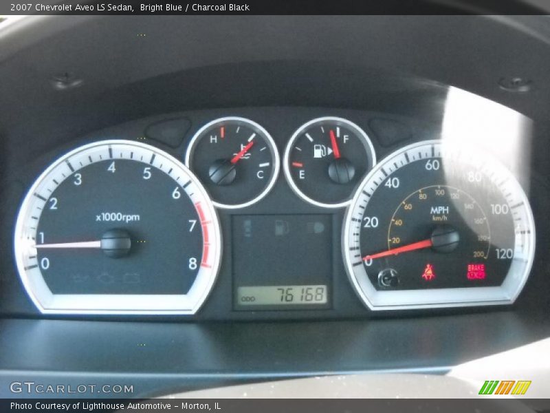 Bright Blue / Charcoal Black 2007 Chevrolet Aveo LS Sedan