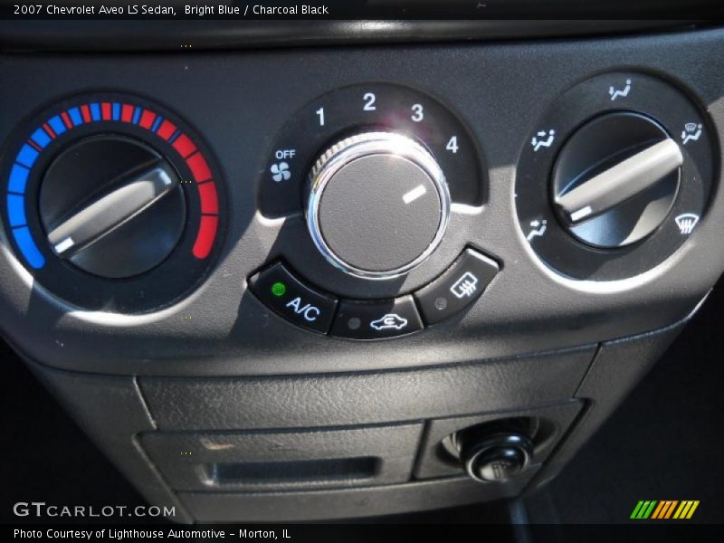 Bright Blue / Charcoal Black 2007 Chevrolet Aveo LS Sedan