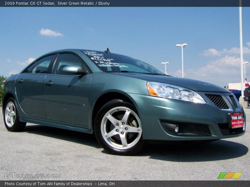 Silver Green Metallic / Ebony 2009 Pontiac G6 GT Sedan