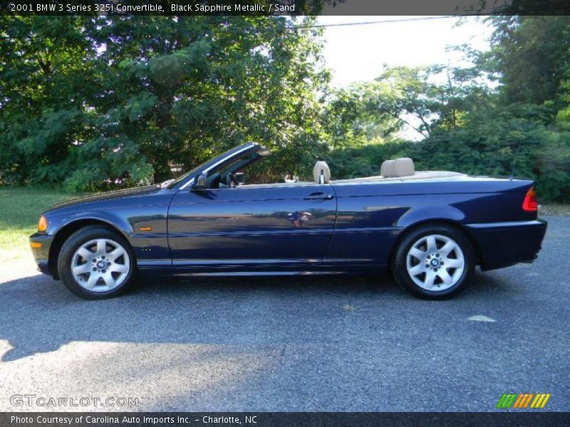 Black Sapphire Metallic / Sand 2001 BMW 3 Series 325i Convertible