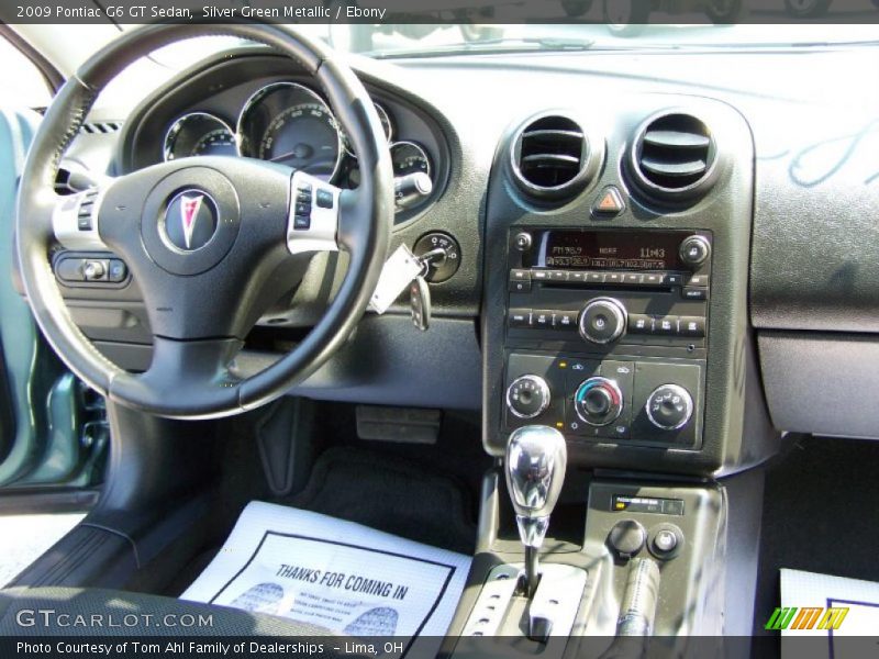 Silver Green Metallic / Ebony 2009 Pontiac G6 GT Sedan