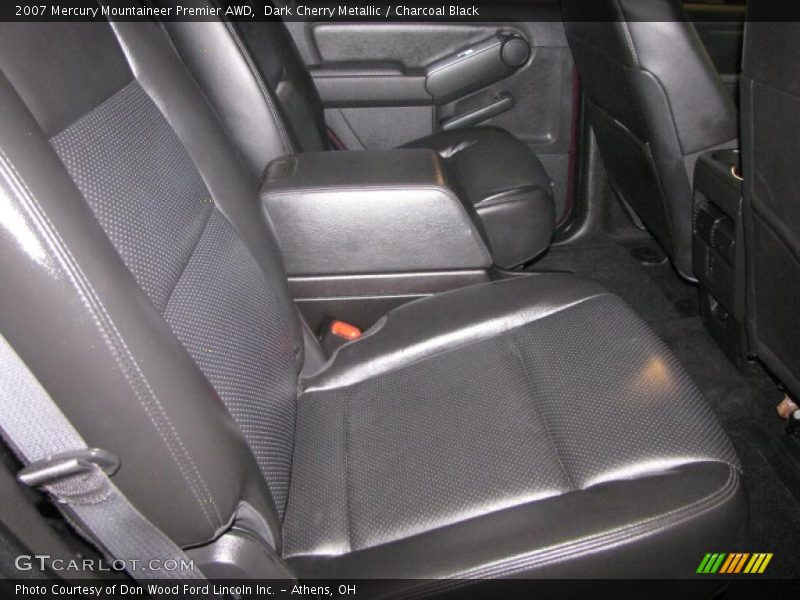 Dark Cherry Metallic / Charcoal Black 2007 Mercury Mountaineer Premier AWD