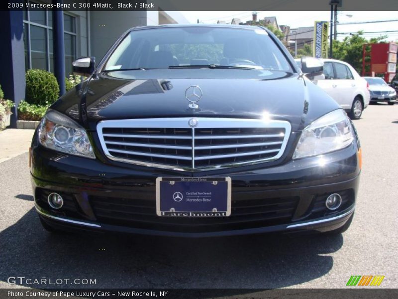 Black / Black 2009 Mercedes-Benz C 300 4Matic