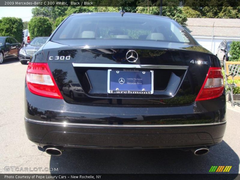 Black / Black 2009 Mercedes-Benz C 300 4Matic