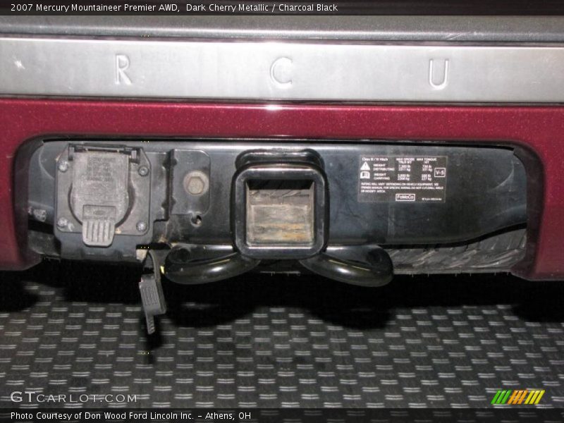 Dark Cherry Metallic / Charcoal Black 2007 Mercury Mountaineer Premier AWD