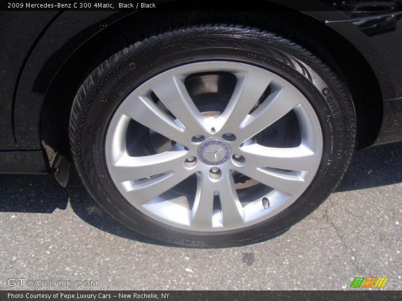 Black / Black 2009 Mercedes-Benz C 300 4Matic