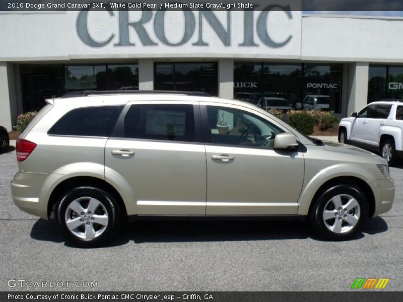 White Gold Pearl / Medium Slate Gray/Light Shale 2010 Dodge Grand Caravan SXT