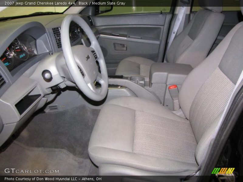 Black / Medium Slate Gray 2007 Jeep Grand Cherokee Laredo 4x4