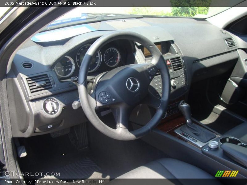Black / Black 2009 Mercedes-Benz C 300 4Matic