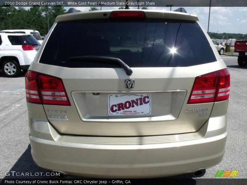 White Gold Pearl / Medium Slate Gray/Light Shale 2010 Dodge Grand Caravan SXT