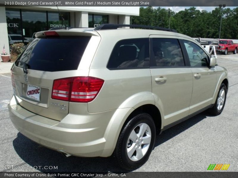 White Gold Pearl / Medium Slate Gray/Light Shale 2010 Dodge Grand Caravan SXT