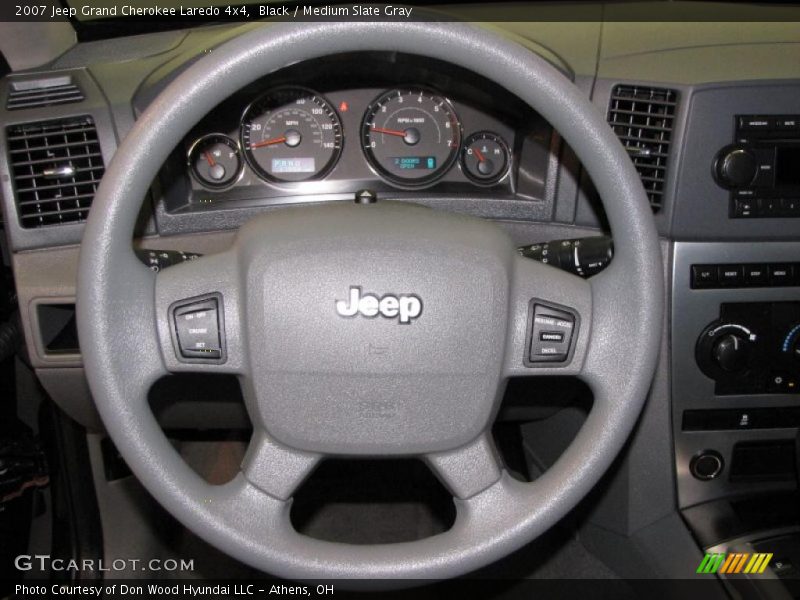 Black / Medium Slate Gray 2007 Jeep Grand Cherokee Laredo 4x4