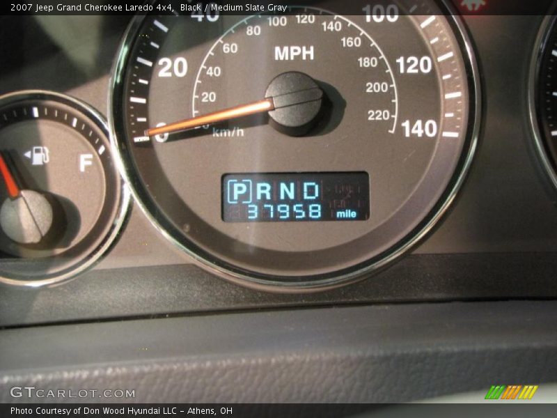 Black / Medium Slate Gray 2007 Jeep Grand Cherokee Laredo 4x4