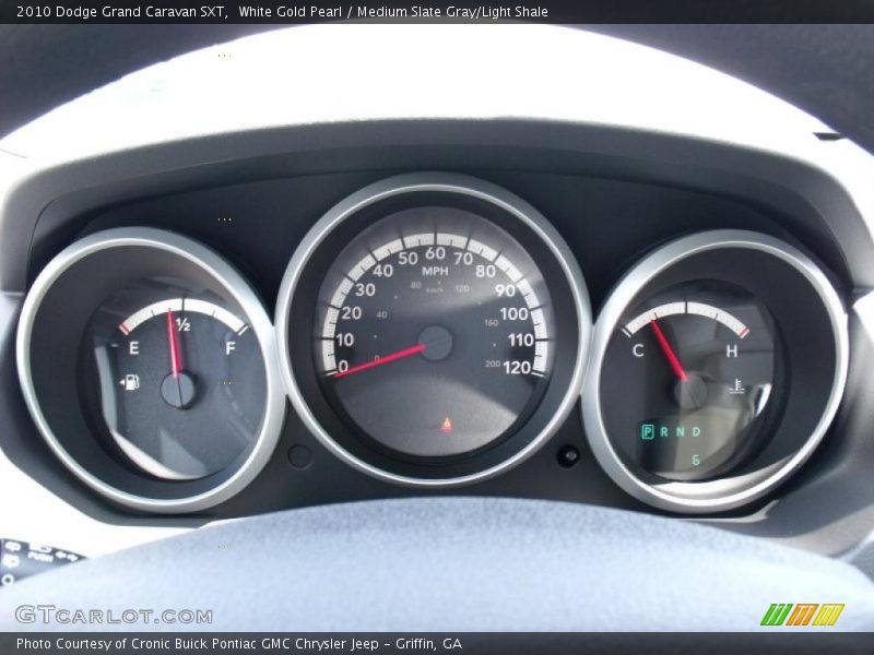 White Gold Pearl / Medium Slate Gray/Light Shale 2010 Dodge Grand Caravan SXT