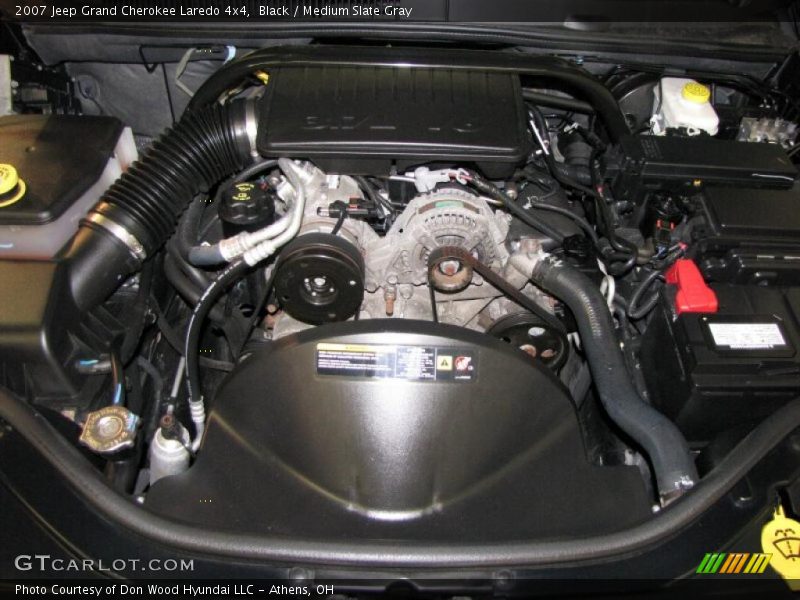 Black / Medium Slate Gray 2007 Jeep Grand Cherokee Laredo 4x4