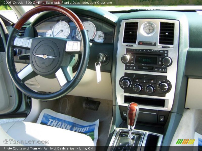 Satin Jade Pearl / Deep Jade/Light Graystone 2005 Chrysler 300 C HEMI