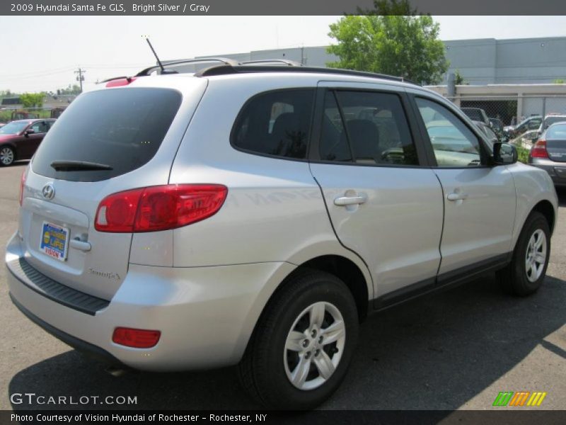 Bright Silver / Gray 2009 Hyundai Santa Fe GLS