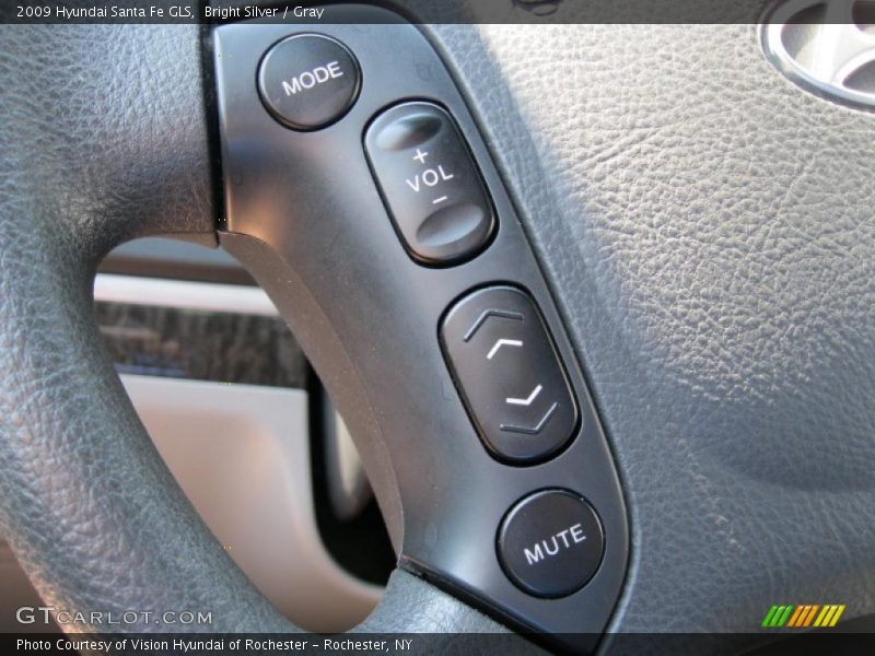 Bright Silver / Gray 2009 Hyundai Santa Fe GLS