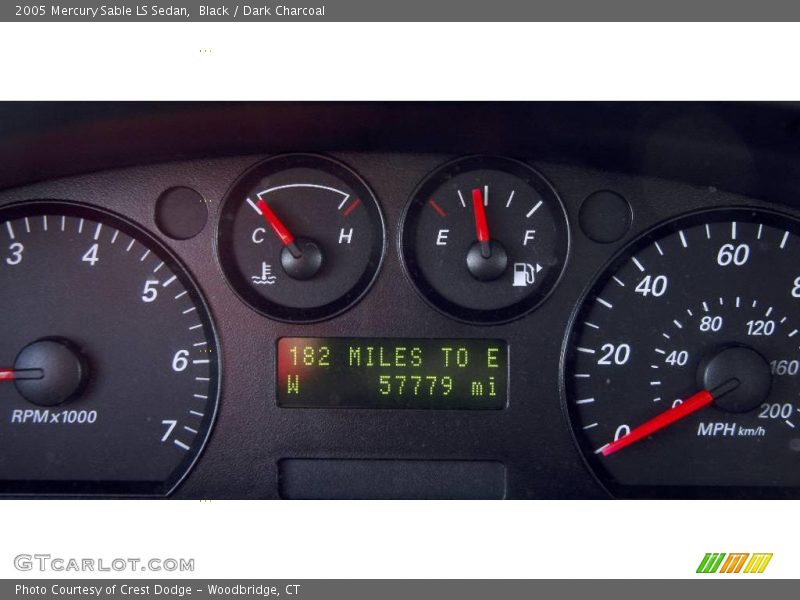 Black / Dark Charcoal 2005 Mercury Sable LS Sedan