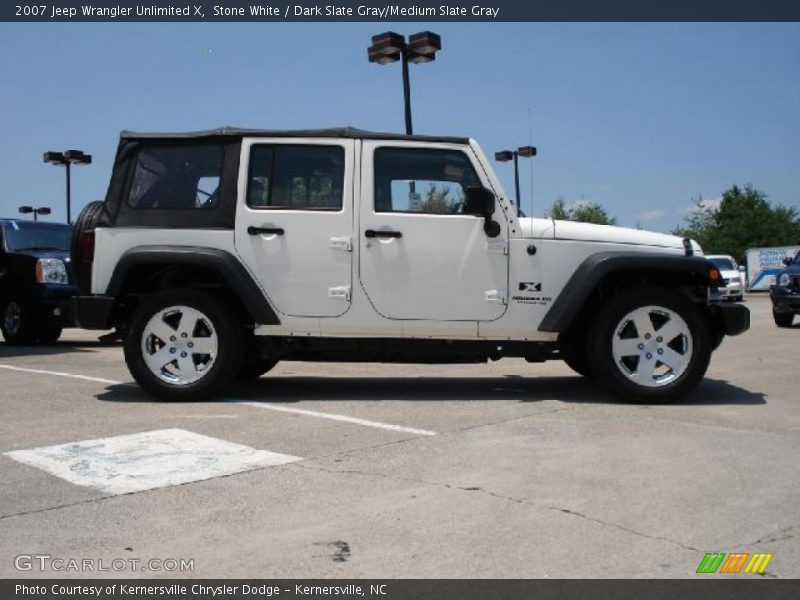 Stone White / Dark Slate Gray/Medium Slate Gray 2007 Jeep Wrangler Unlimited X
