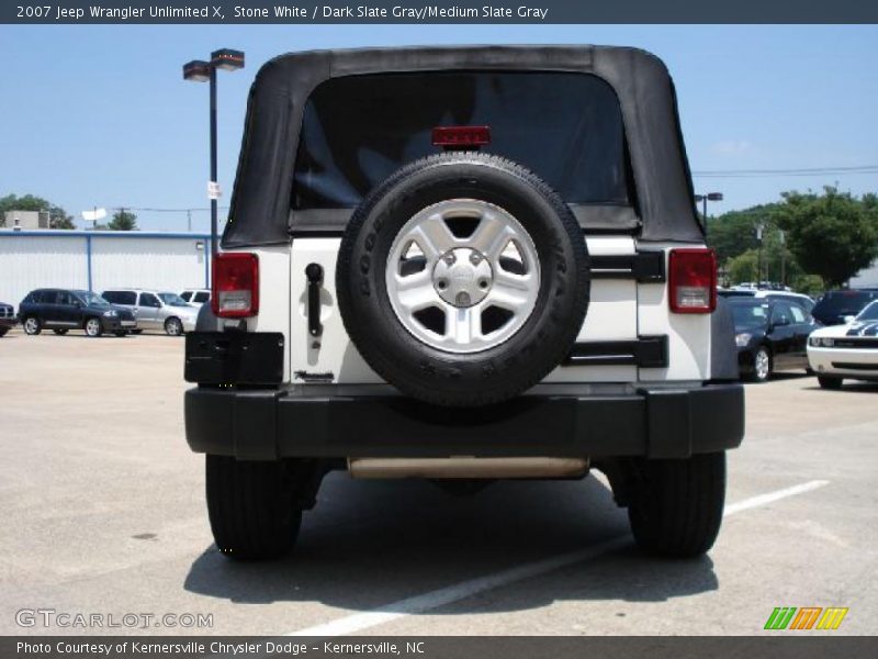 Stone White / Dark Slate Gray/Medium Slate Gray 2007 Jeep Wrangler Unlimited X