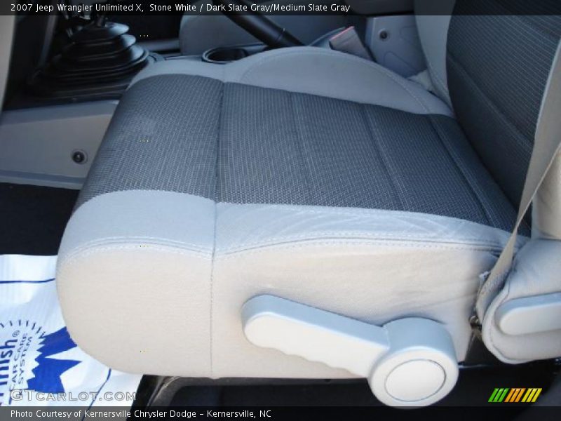 Stone White / Dark Slate Gray/Medium Slate Gray 2007 Jeep Wrangler Unlimited X
