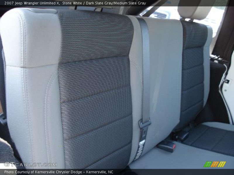 Stone White / Dark Slate Gray/Medium Slate Gray 2007 Jeep Wrangler Unlimited X