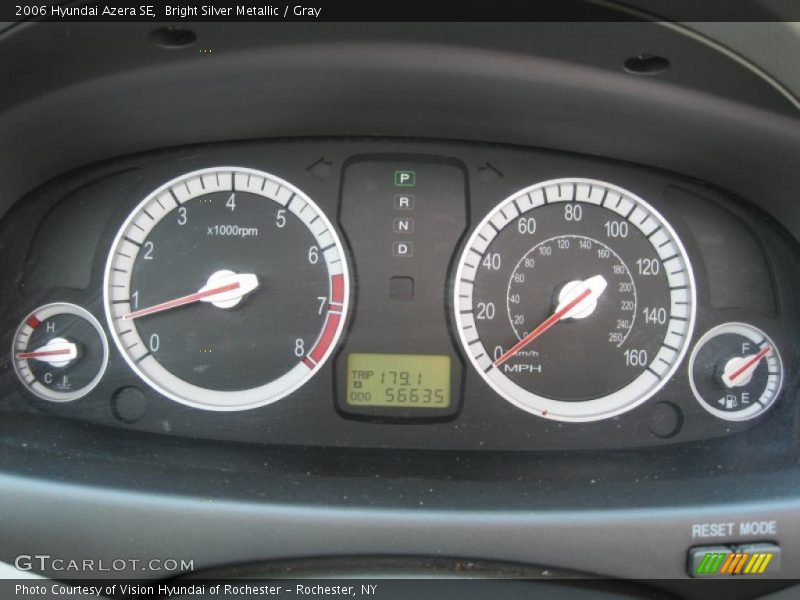 Bright Silver Metallic / Gray 2006 Hyundai Azera SE