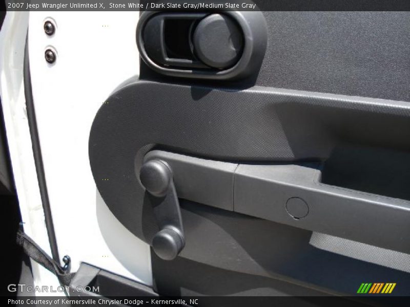Stone White / Dark Slate Gray/Medium Slate Gray 2007 Jeep Wrangler Unlimited X