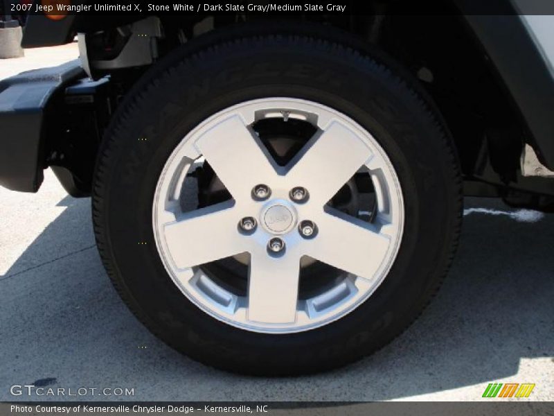 Stone White / Dark Slate Gray/Medium Slate Gray 2007 Jeep Wrangler Unlimited X