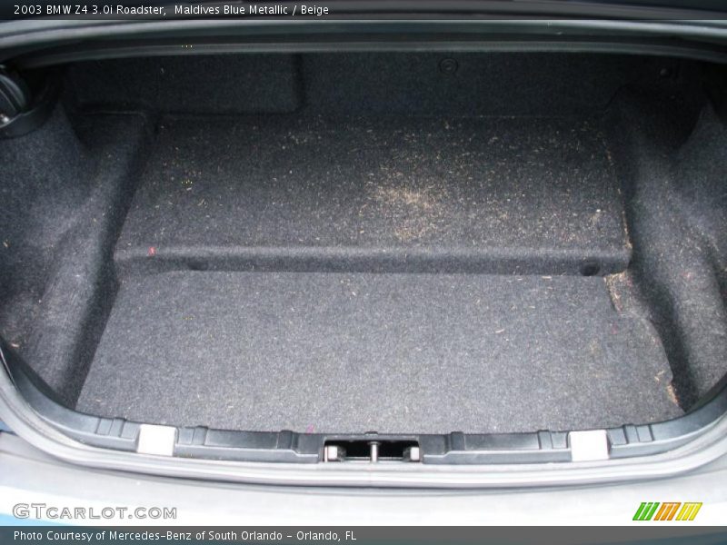 Maldives Blue Metallic / Beige 2003 BMW Z4 3.0i Roadster