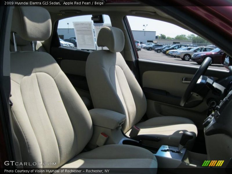 Apple Red Pearl / Beige 2009 Hyundai Elantra GLS Sedan