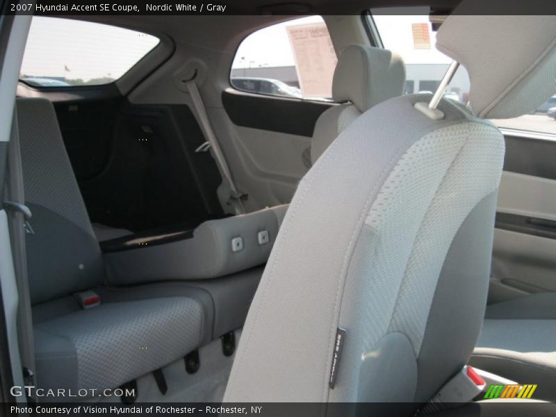 Nordic White / Gray 2007 Hyundai Accent SE Coupe