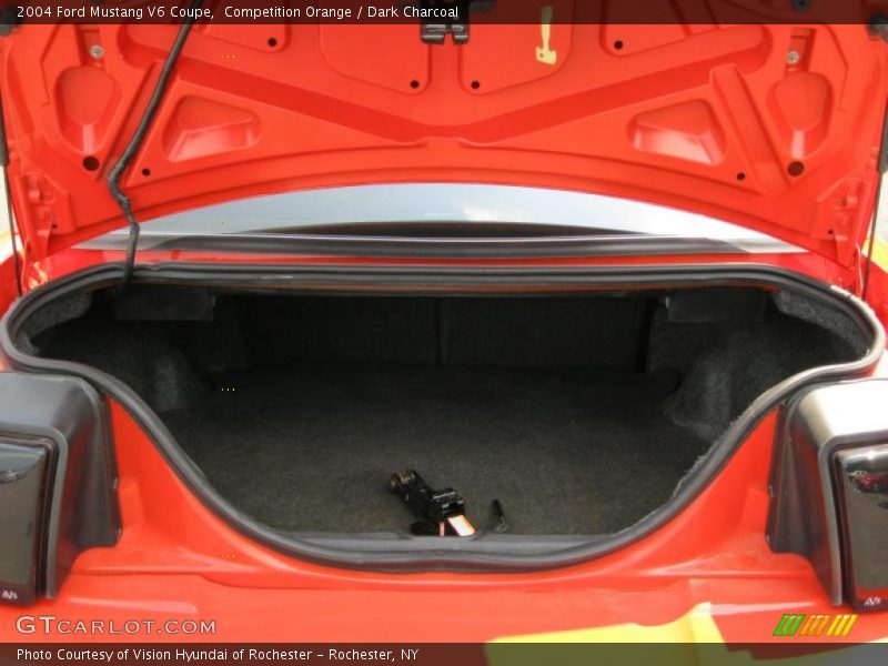 Competition Orange / Dark Charcoal 2004 Ford Mustang V6 Coupe