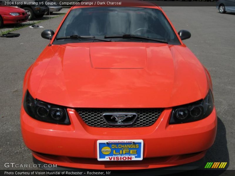 Competition Orange / Dark Charcoal 2004 Ford Mustang V6 Coupe