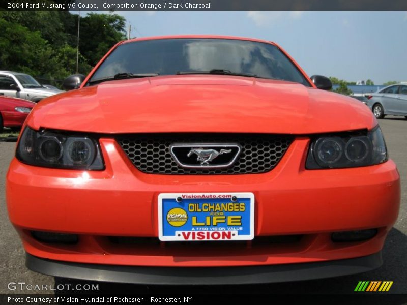 Competition Orange / Dark Charcoal 2004 Ford Mustang V6 Coupe