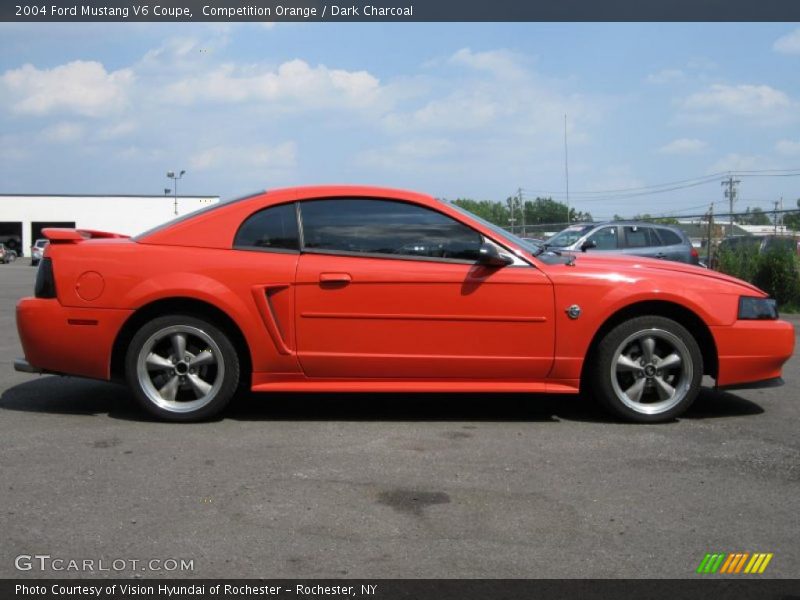 Competition Orange / Dark Charcoal 2004 Ford Mustang V6 Coupe