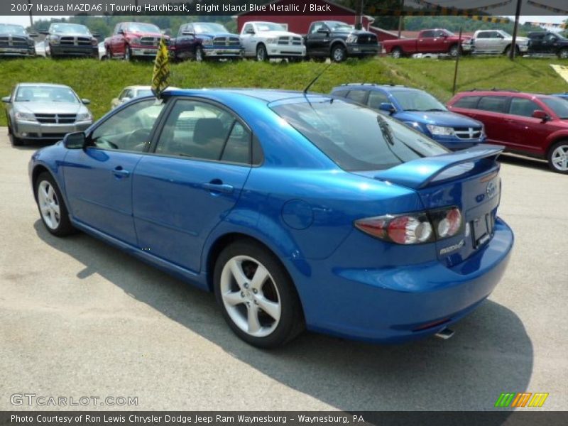 Bright Island Blue Metallic / Black 2007 Mazda MAZDA6 i Touring Hatchback