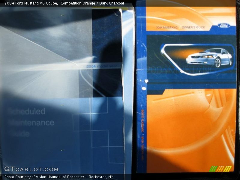 Competition Orange / Dark Charcoal 2004 Ford Mustang V6 Coupe