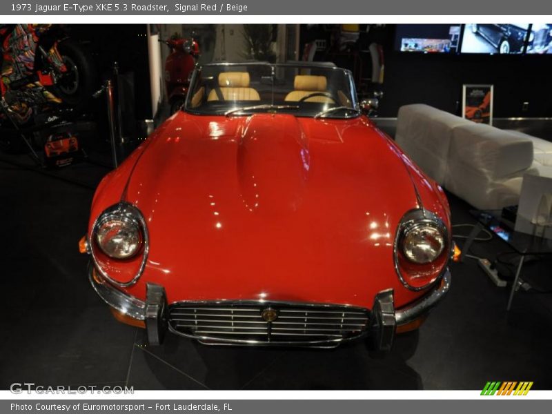  1973 E-Type XKE 5.3 Roadster Signal Red