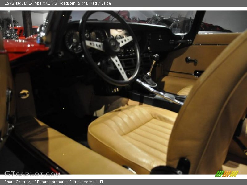 Front Seat of 1973 E-Type XKE 5.3 Roadster