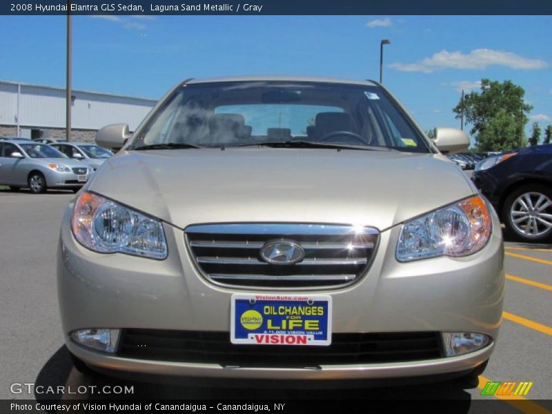 Laguna Sand Metallic / Gray 2008 Hyundai Elantra GLS Sedan