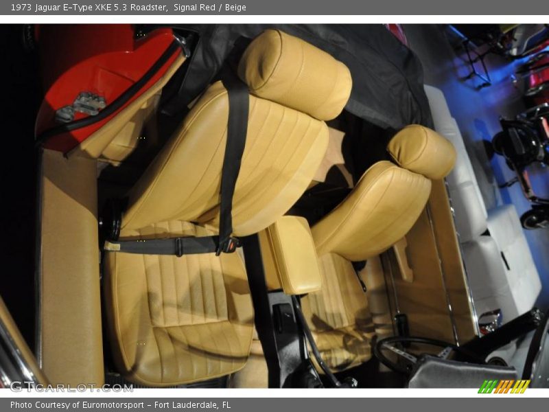 Front Seat of 1973 E-Type XKE 5.3 Roadster