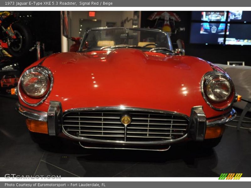  1973 E-Type XKE 5.3 Roadster Signal Red