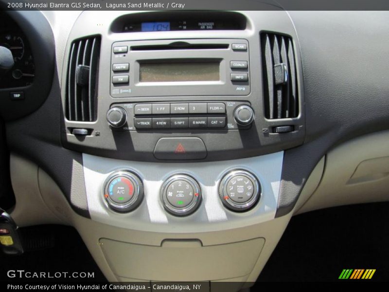 Laguna Sand Metallic / Gray 2008 Hyundai Elantra GLS Sedan